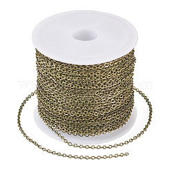 Железные плоские кабельные цепи с латунным покрытием&nbsp;CH-TAC0007-01AB