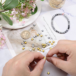 3 нити 3-х цветных немагнитных синтетических гематитовых бусин&nbsp;G-CA0001-81B