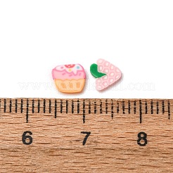 Кабошоны из полимерной глины ручной работы и пластиковые бусины для изготовления фурнитуры для бижутерии своими руками CLAY-B007-04D