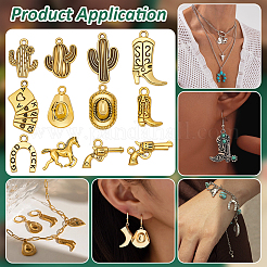 Наборы для самостоятельного изготовления сережек/ожерелья в стиле ковбойского запада&nbsp;DIY-PH0032-91