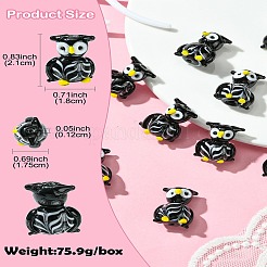 10шт бусины лэмпворк ручной работы нити&nbsp;LAMP-CJ0002-08