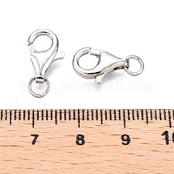 Антикоррозийные застежки-клешни из стерлингового серебра 925 шт.&nbsp;STER-N016-37P