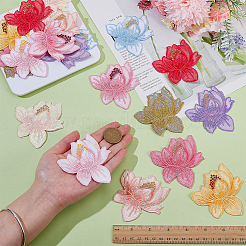 20 шт. 10-цветная ткань с рисунком лотоса&nbsp;PATC-AR0001-21