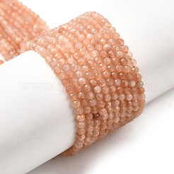 Натуральный персиковый лунный камень X-G-F619-19A-2mm