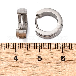 Серьги-кольца из нержавеющей стали 304 с эффектом полировки EJEW-M001-18P