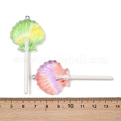 Большие подвески из прозрачной смолы&nbsp;RESI-B035-04