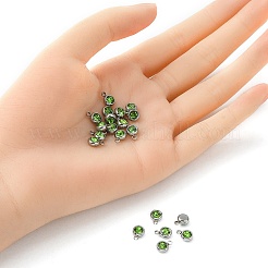 20 шт. 201 подвеска со стразами из нержавеющей стали&nbsp;STAS-YW0002-02C