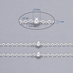 Латунные плоские овальные кабельные цепи CHC018Y-S-NR