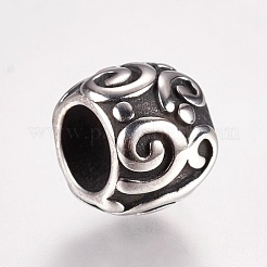 Европейские бусины из нержавеющей стали 304 STAS-I070-01AS