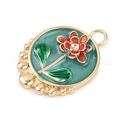 Латунь эмаль подвески&nbsp;KK-K351-48G-01