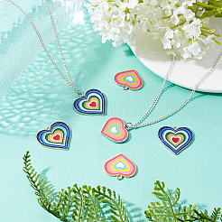 16 шт. 4 стильные подвески из эмалированного сплава с покрытием&nbsp;FIND-FH0003-21