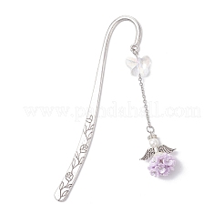 3 шт. закладка-крючок из тибетского серебряного сплава&nbsp;AJEW-JK00401