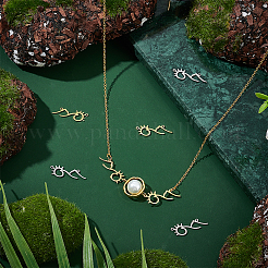 20 шт. 2-х цветные подвески-соединители из нержавеющей стали 304&nbsp;STAS-UN0043-14