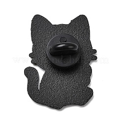 Кот с булавками из рыбьей эмали JEWB-I055-05EB-06