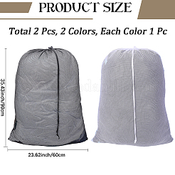 2 шт. двухцветные полиэстеровые сумки для хранения одежды&nbsp;ABAG-CP0001-23B