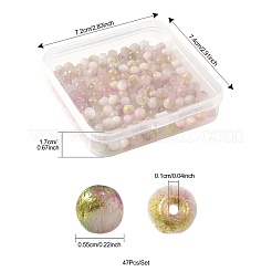 141шт кошачий глаз бусины CE-FS0001-03C