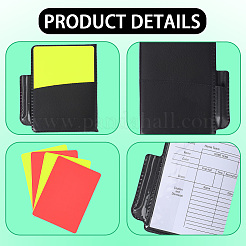 Футбольный арбитр книга из искусственной кожи AJEW-WH20121-15A