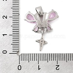 Латунные микро проложить кубического циркония подвески&nbsp;KK-C141-03P