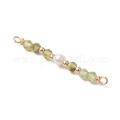 12 шт. 12 стиля граненые круглые подвески-соединители из натурального смешанного камня&nbsp;PALLOY-JF03557