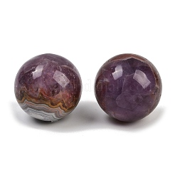 Натуральные аметистовые кружевные бусины-шарики из агата G-H325-02