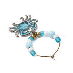 Подвески для бокалов из сплава морских животных AJEW-JO00259