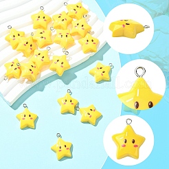 Подвески из непрозрачной смолы 20 шт.&nbsp;RESI-YW0005-08