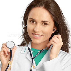 20 шт. 10 стиля кошачий сплав эмалированный стетоскоп подвеска украшения&nbsp;HJEW-GA00056