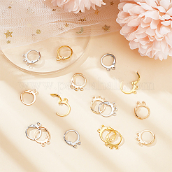 90 шт. 9-х стилевые латунные серьги с застежкой-молнией&nbsp;FIND-PH0006-61