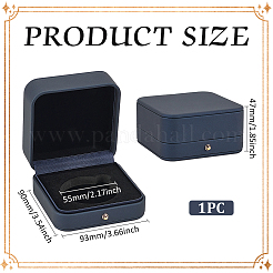 Ящик для хранения из искусственной кожи с бархатной внутри CON-WH0095-77B-02