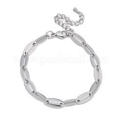 Браслеты-цепочки из нержавеющей стали 304 для женщин BJEW-U038-01P