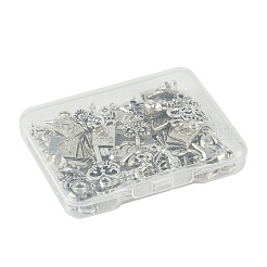 40 шт. 10 подвески в виде кролика из цинкового сплава в тибетском стиле TIBEP-FS0001-48