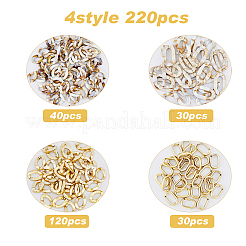 4 стиль акриловых и ccb пластиковых соединительных колец OACR-FH0001-044