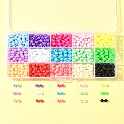 15 цвет пластиковых бусин MACR-FS0001-79
