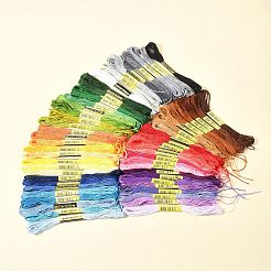 7 комплект 7-х цветных хлопковых ниток для вязания крючком OCOR-FS0001-02A