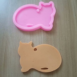 Силиконовые Молды для кулона в виде кошки&nbsp;DIY-TAC0023-07