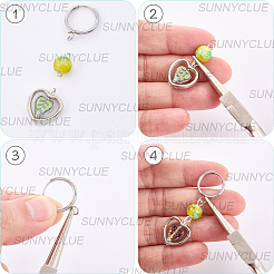 12 шт. 2 цвета 201 нержавеющая сталь фурнитура для сережек-колец STAS-SC0010-29