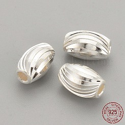 925 шарики стерлингового серебра&nbsp;STER-S002-17-7x4mm
