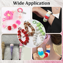 80 шт. 8 цвета имитация кроличьей шерсти европейские бусины&nbsp;FIND-PH0027-68B