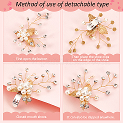 2 шт. пряжки для обуви в виде цветка&nbsp;FIND-FG0003-28