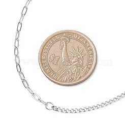 Цепочки-скрепки из витой цепочки из нержавеющей стали 304&nbsp;NJEW-JN05781-01