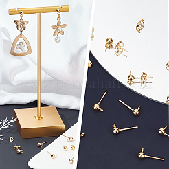 40 шт. фурнитура для сережек-гвоздиков из нержавеющей стали 304&nbsp;STAS-SC0010-54