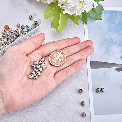 Естественно далматин яшмы камень шарик нити&nbsp;G-OC0001-56