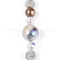 Нити стеклянных и акриловых бусин&nbsp;MAK-T011-06D