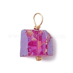 Гальванизированные натуральные кварцевые подвески PALLOY-JF02322-02