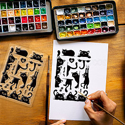 ПВХ пластиковые прозрачные штампы DIY-WH0448-0555