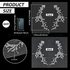 1 пара акриловых цветов&nbsp;DIY-FG0008-02