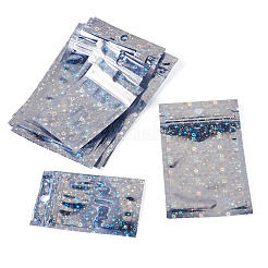 100 шт. 5 стиля блестящие голографические звезды пластиковая упаковка инь-ян пакеты с застежкой-молнией&nbsp;OPP-TA0001-21