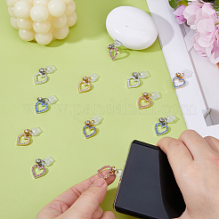 12 шт. 6-х цветные пластиковые мобильные пылезащитные заглушки HJEW-WH00153