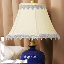 Блестящая кружевная лента из полиэстера&nbsp;OCOR-WH0080-33A