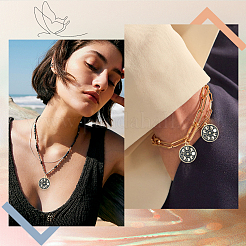 Подвески из эмали и сплава ENAM-SC0004-03